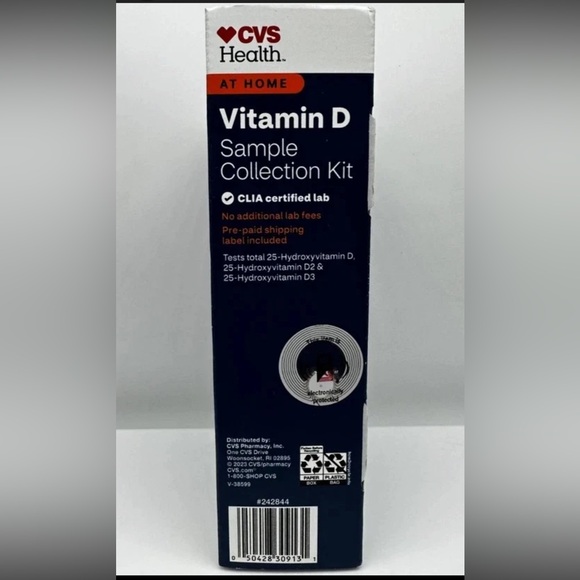 NEW/SEALED CVS At Home Health VITAMIN D Test Sample Kit NO LAB FEES - EXP 5/27 - Picture 3 of 4